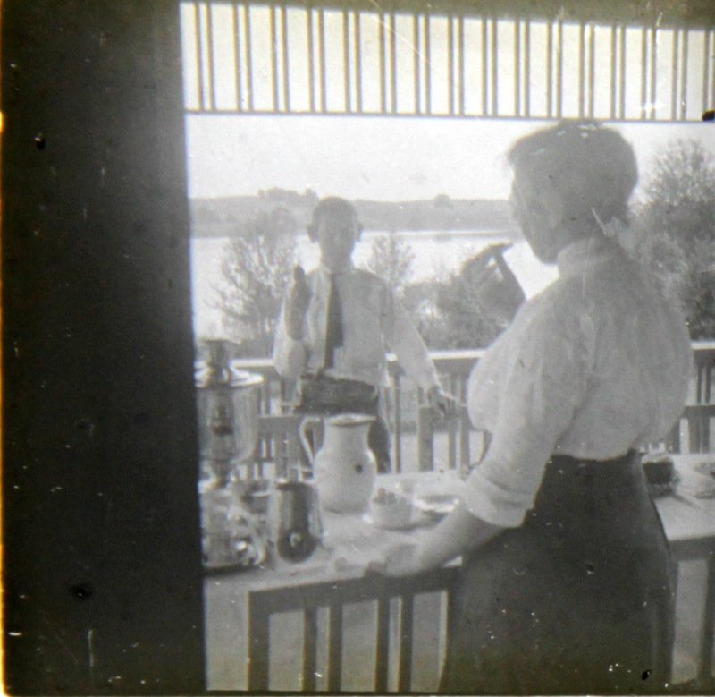 The table on the veranda